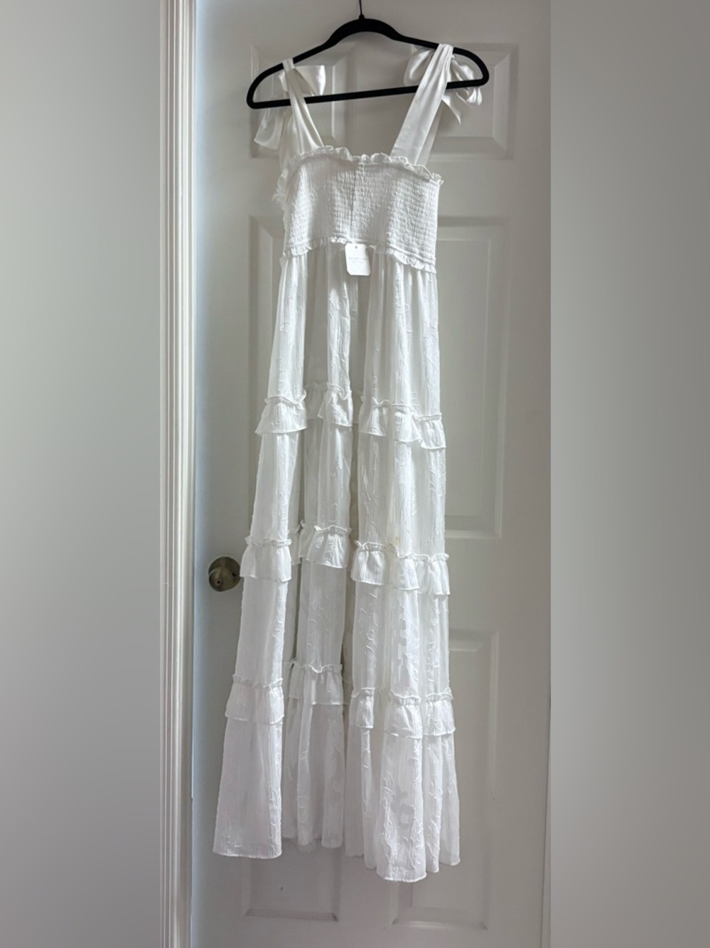 Altar’d state New with tags White Tiered Ruffle Maxi Skirt